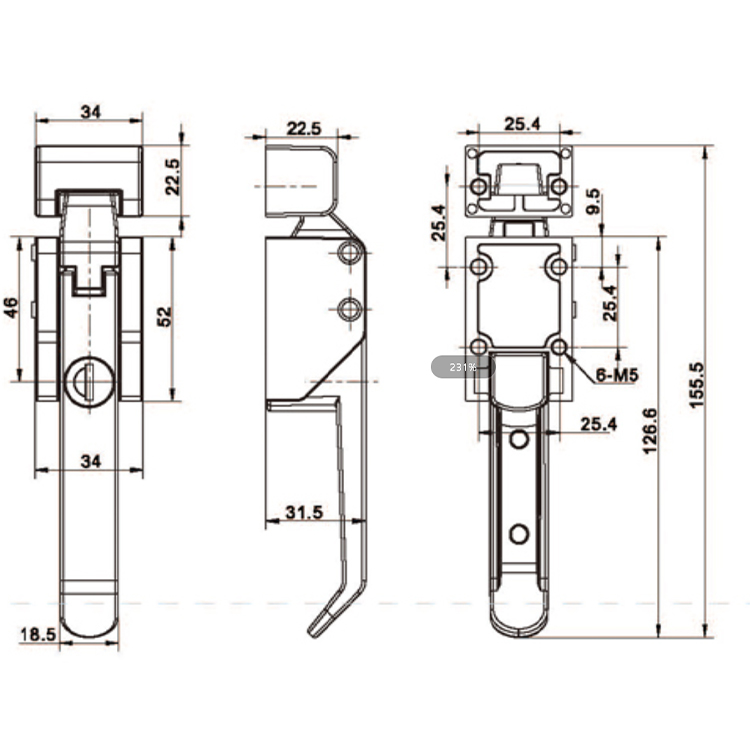 Push Type Tightening Bucklee-C9401-1
