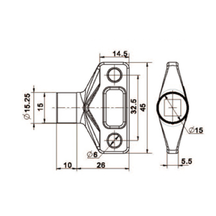 Tool Type Plastic Key-3705-4
