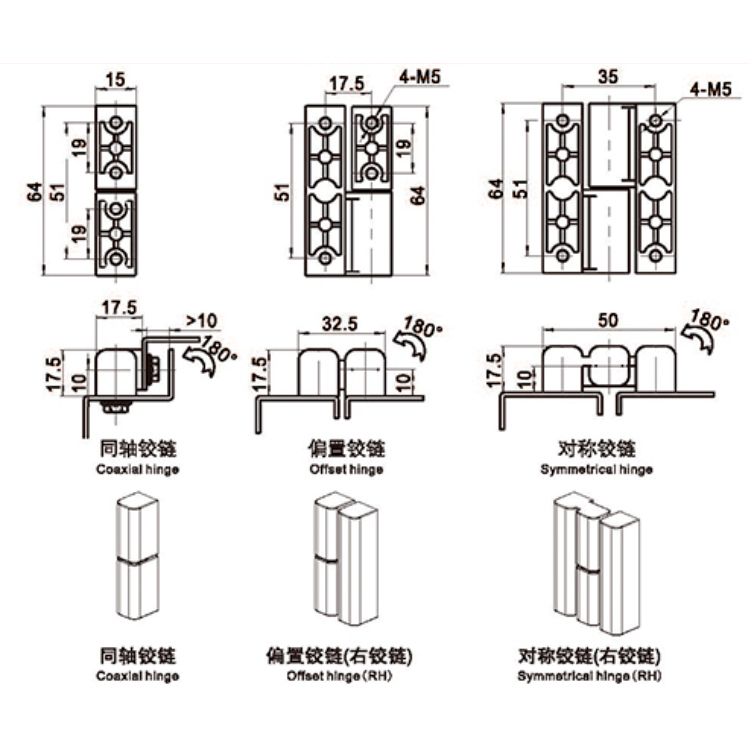 Offset Hinge Right Hinge-B2202-2111