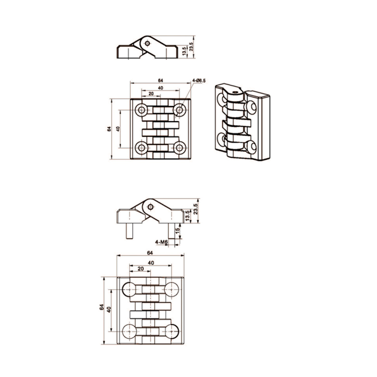 Pa Flat Hinge-B2224-1