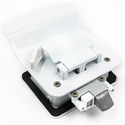 Double-Opening Tongue Lock For Motorhome, White-