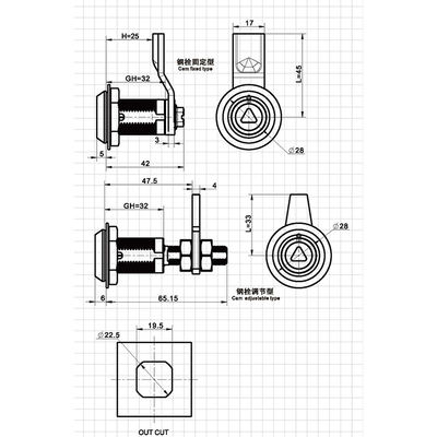 American Standard Tool Type Compression Lock-A6321