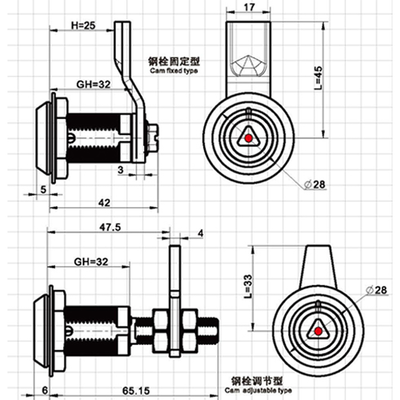 Anti-Tamper Tool Type Compression Lock-A633